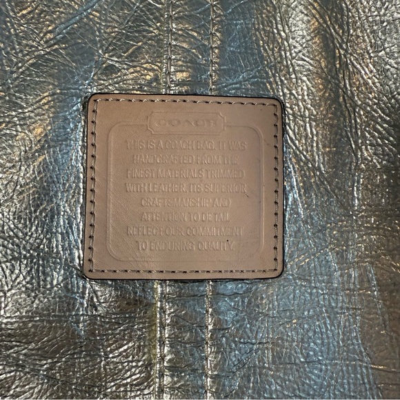 Coach Metallic Gold and Tan Tote Bag - Picture 2 of 10